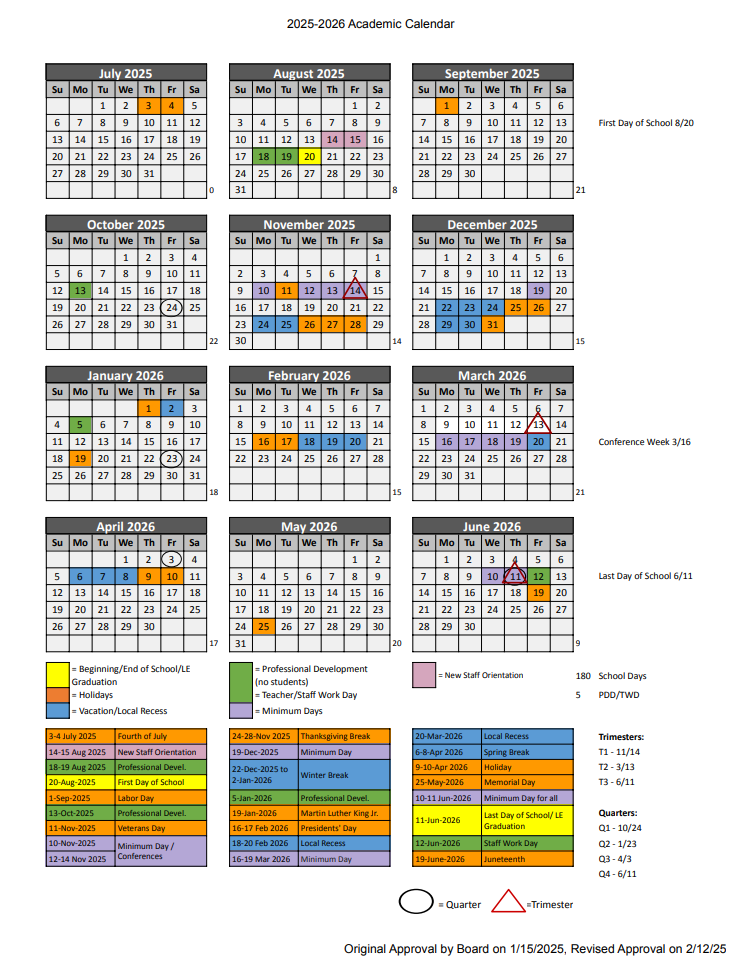 2023-2024 District Calendar